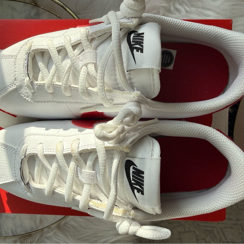 Nike Cortez Basic SL GS White Varsity Red Size 5Y (Women’s 6.5–7) - Picture 5 of 7